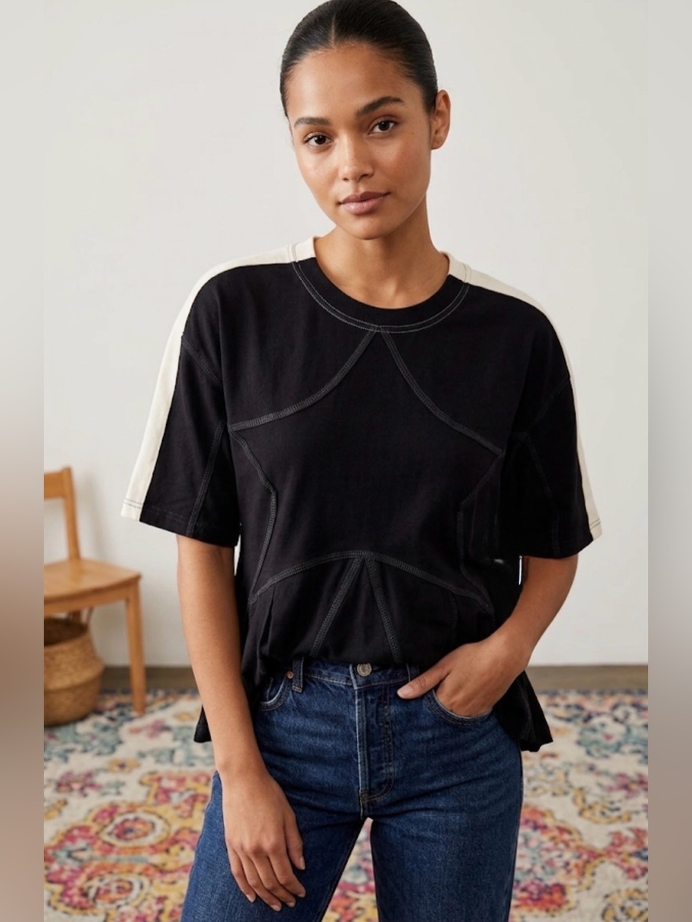 FP Movement by Free People She's A Star Tee sz small nwot